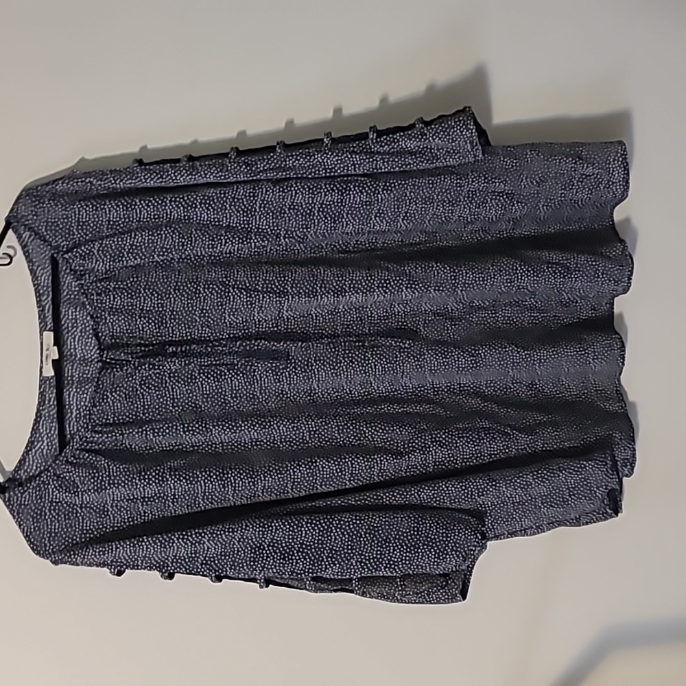 Como Blu Ladder Sleeve Top 3x
